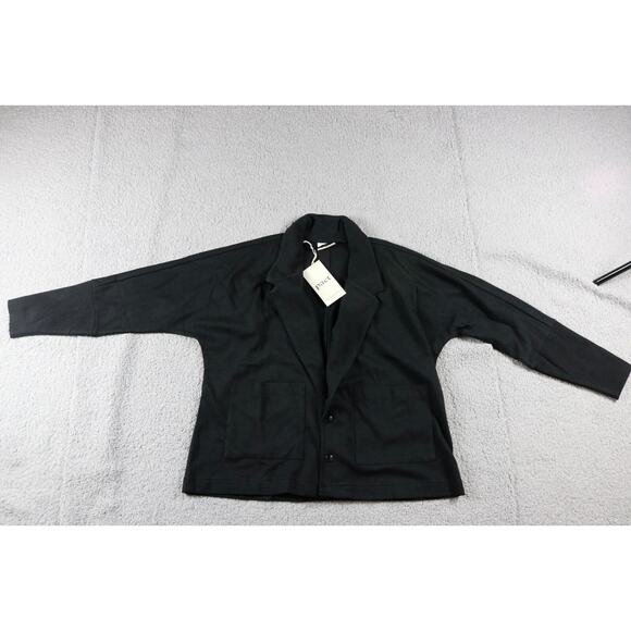 New Pact Organic Womens Jacket Xs Black Relaxed Fit  View Photos - Picture 1 of 9